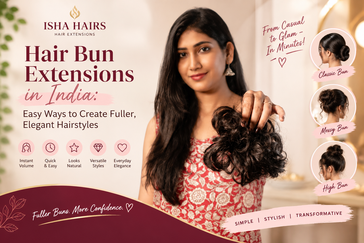 Hair Bun Extensions in India: Easy Ways to Create Fuller, Elegant Hairstyles