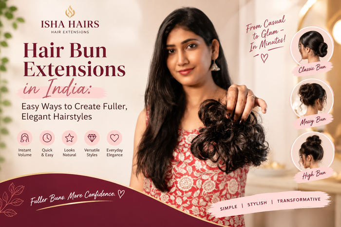 Hair Bun Extensions in India: Easy Ways to Create Fuller, Elegant Hairstyles