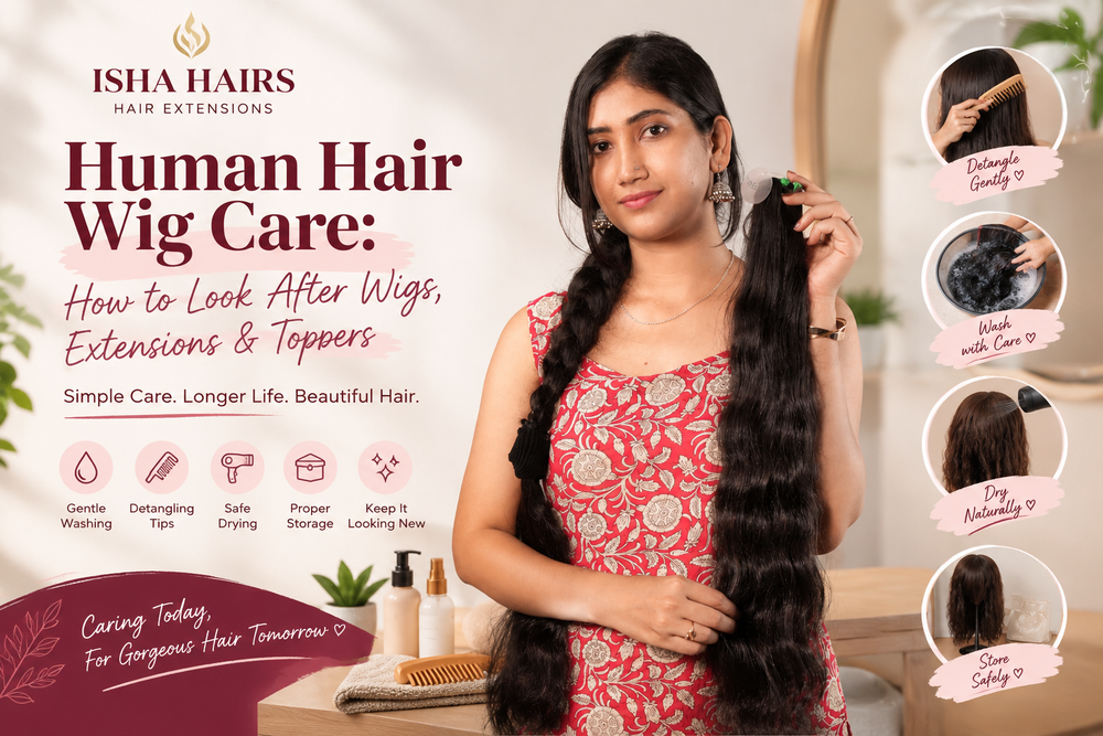 Human Hair Wig Care: How to Look After Wigs, Extensions & Toppers